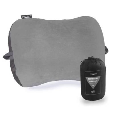 Camping Pillow with Compressible Memory-Foam