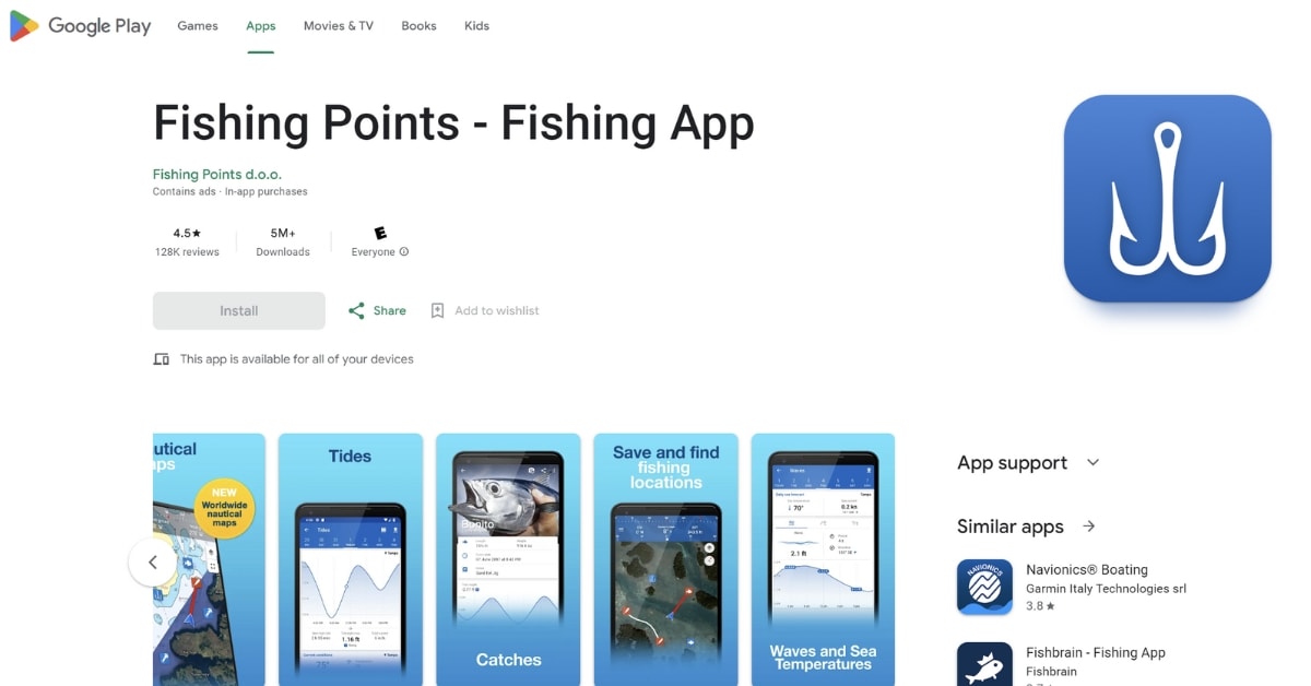 Fishing Points App