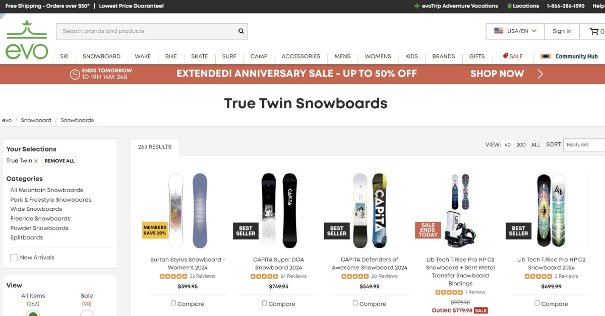 True Twin Board