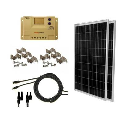 Windy Nation 200W Off-Grid Solar Panel Kit