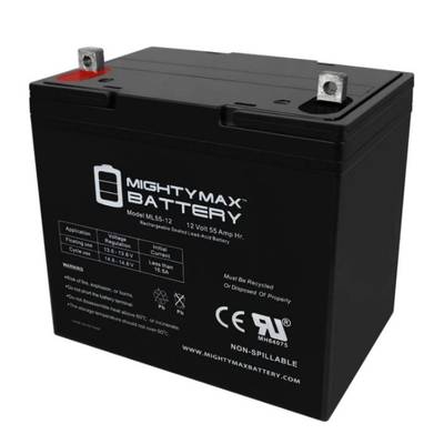  Mighty Max 12 V 55 Ah Deep Cycle Battery