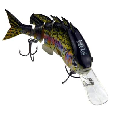 ROSE KULI Life-Like Multi Jointed Trout Crankbait