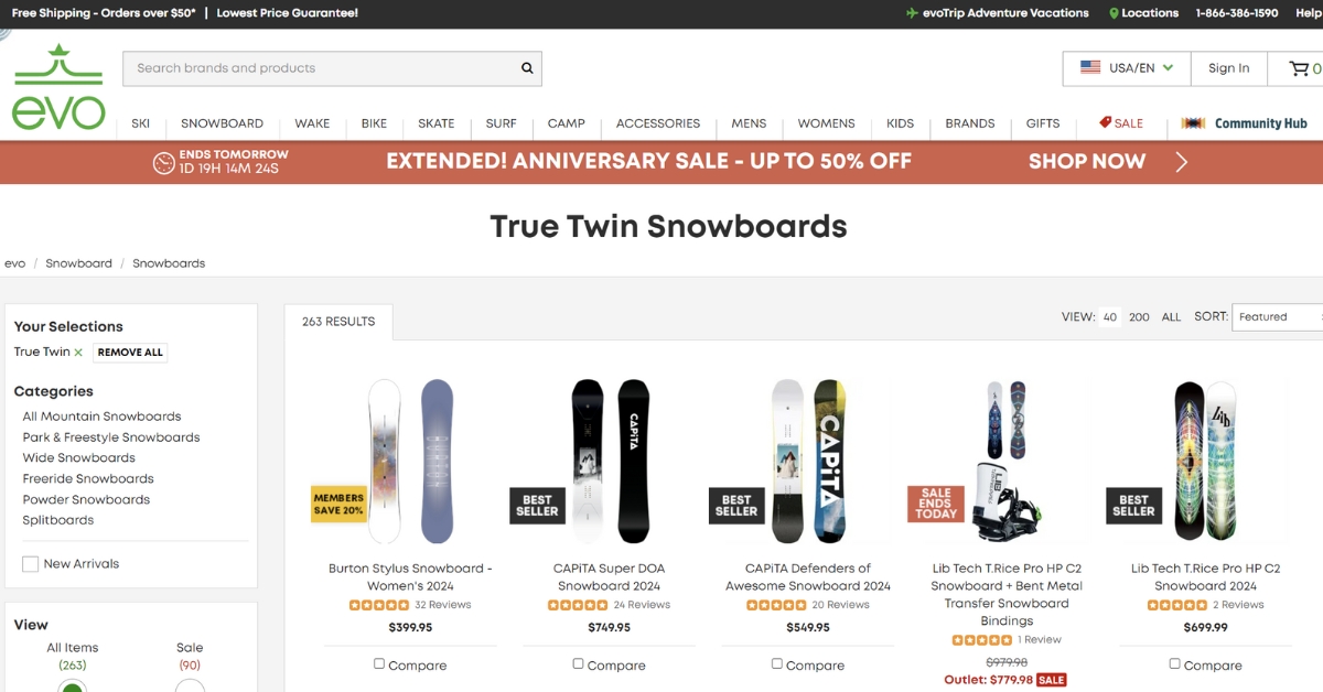 True Twin Board