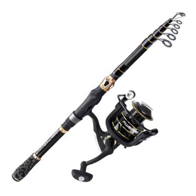 PLUSINNO Telescopic Fishing Rod and Reel Combos